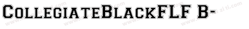 CollegiateBlackFLF B字体转换